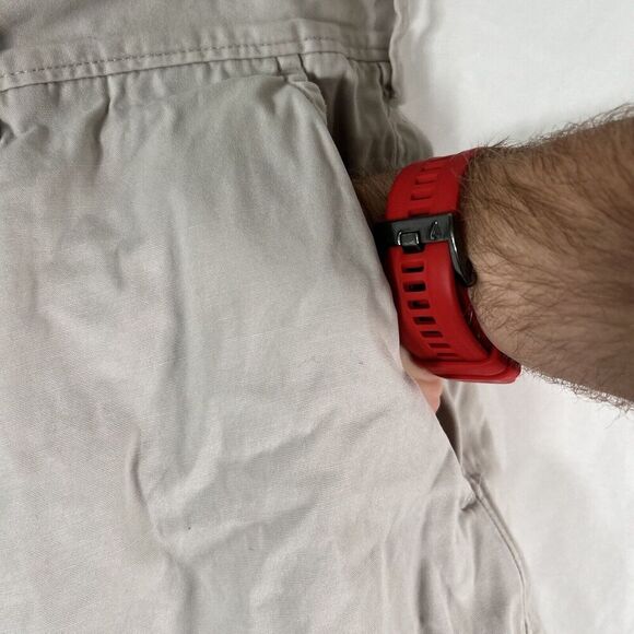 J. Crew Chino Shorts 38 Khaki Pockets Button Zip 10" Inseam 100% Cotton - Picture 4 of 11